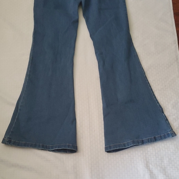 Forever 21 Blue Flare Wide Leg Jeans - Picture 10 of 15